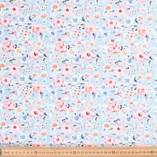 Blossoms 112 cm Cotton Poplin Fabric Multicoloured 112 cm