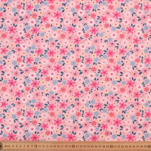 Betty Floral 112 cm Cotton Poplin Fabric Multicoloured 112 cm