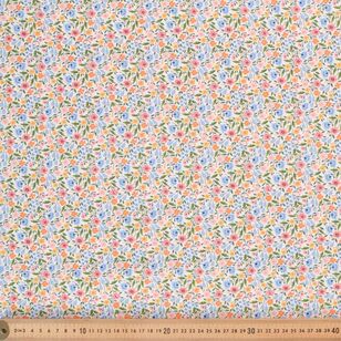 Sally 112 cm Cotton Poplin Fabric Multicoloured 112 cm