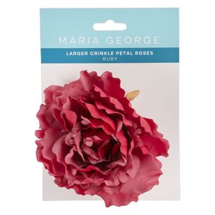 Maria George Large Crinkle Petal Roses Ruby