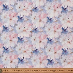 Cherry Blossom 135 cm Cotton Lawn Fabric Multicoloured 135 cm