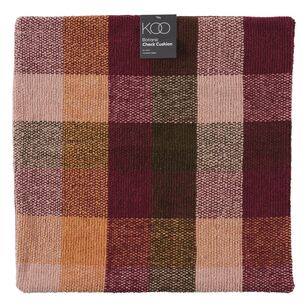 KOO Botanic Check Cushion Multicoloured 50 x 50 cm