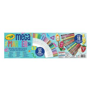Crayola 50 Piece Mega Washable Marker Set Multicoloured