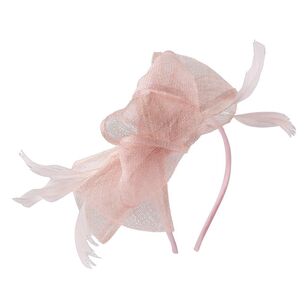 Sinamay Side Loops Fascinator Blush