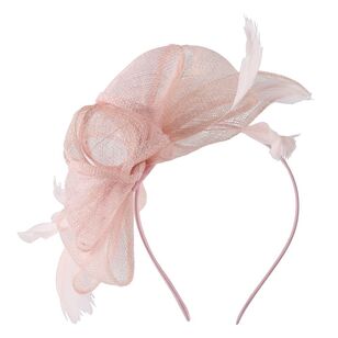 Sinamay Side Loops Fascinator Blush