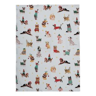 Jolly & Joy Christmas Spotty Dogs Tea Towel 2 Pack Multicoloured 50 x 70 cm