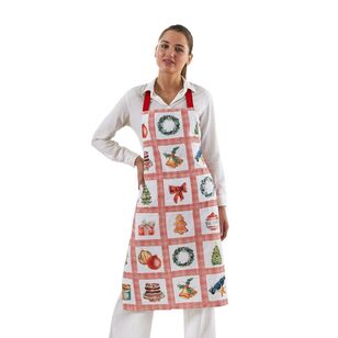 Jolly & Joy Christmas Patchwork Apron Multicoloured 90 x 65 cm