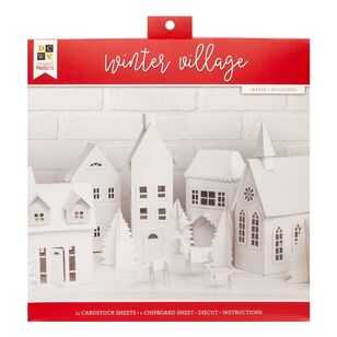 Winter Village Christmas Crafting Kit Winter Village Making Kit