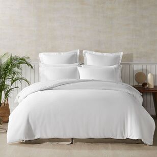 KOO 1000 Thread Count Cotton Rich Quilt Cover Set White