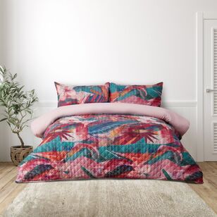 Emerald Hill Abstract Tropics Quilt Cover Set Multicoloured