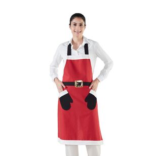 Jolly & Joy Christmas Santa Clause Apron Red 90 x 65 cm