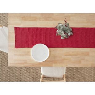 Jolly & Joy Christmas Ivy Table Runner Red 33 x 180 cm