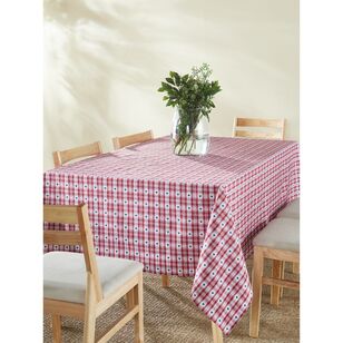 Jolly & Joy Christmas Hearts Tablecloth Red & Green