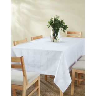 Jolly & Joy Christmas Twinkle Tablecloth White