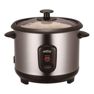 Mistral Stainless Steel Rice Cooker Stainless Steel 5 Cup