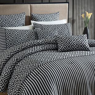 Platinum Medusa 7 Piece Comforter Set Black & Silver