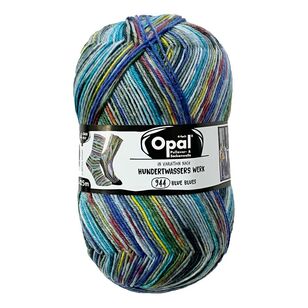 Opal Hundertwasser Mixed Blend Yarn Blue 100 g