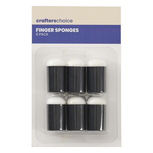 Crafters Choice 6 Pack Finger Sponge Blue 6 Pack