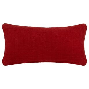 Bouclair Christmas Holly Magic Molly Falala Cushion Red 25 x 51 cm