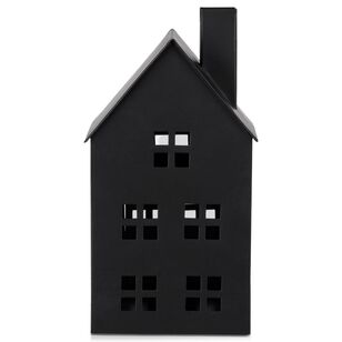 Bouclair Christmas Urban Holiday Medium Metal House Black 13 x 25 cm