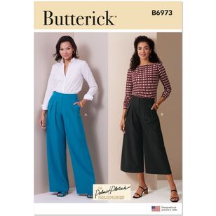 Butterick B6973 Misses' Pants Pattern White