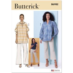 Butterick B6982 Misses' Tunics and Jeans Pattern White 18 - 26