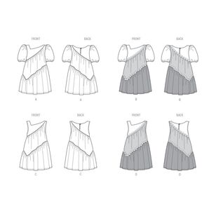 Butterick B6988 Children's Dresses Pattern White 3 - 8