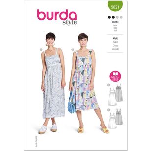 Burda 5821 Misses' Dress Pattern White 8 - 18