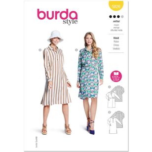 Burda 5826 Misses' Dress Pattern White 10 - 22