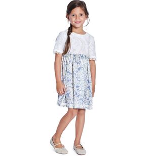 Burda 9226 Children's Dress Pattern White 2-7