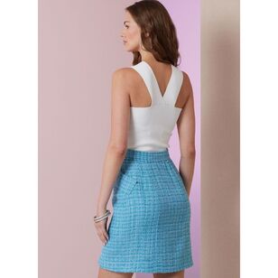 Vogue V2013 Misses' Fitted Skirt Pattern White