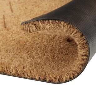 Bouclair Christmas Fir Tree Coir Door Mat Black 46 x 76 cm