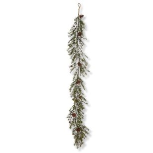 Bouclair Christmas Winter Luxe Garland Green 28 x 198 cm