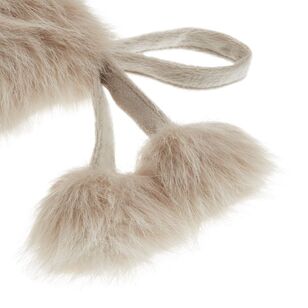 Bouclair Christmas Maude Fur Stocking Natural 27.7 x 42 cm