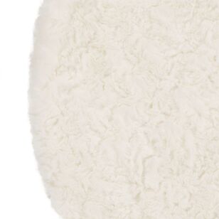 Bouclair Christmas Urban Holiday Faux Fur Tree Skirt White 122 cm