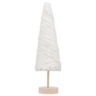 Bouclair Christmas Holly Magic Wool Tree White 9 x 30 cm