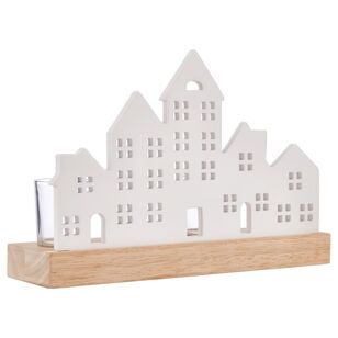 Bouclair Christmas Ceramic Napkin Holder White 18 x 6 x 15 cm