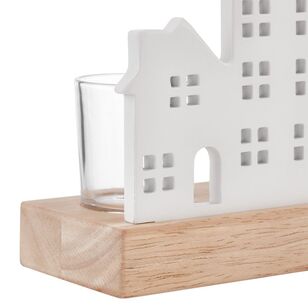 Bouclair Christmas Ceramic Napkin Holder White 18 x 6 x 15 cm