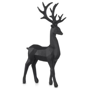 Bouclair Christmas Urban Holiday Black Deer Black 16 x 8 x 30 cm