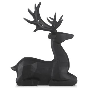 Bouclair Christmas Urban Holiday Lying Deer Black 17 x 9 x 21 cm