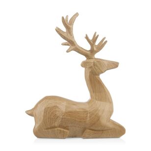 Bouclair Christmas Urban Holiday Lying Deer Natural 17 x 9 x 21 cm