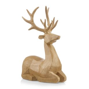 Bouclair Christmas Urban Holiday Lying Deer Natural 17 x 9 x 21 cm