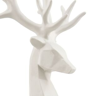 Bouclair Christmas Urban Holiday White Deer White 16 x 8 x 30 cm