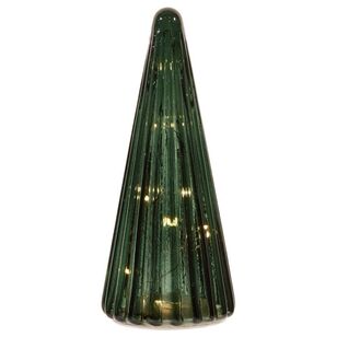 Bouclair Christmas Glass Mini Tree Green 9 x 9 x 23 cm