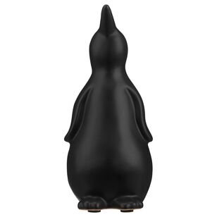 Bouclair Christmas Ceramic Penguin Black 7 x 7 x 16 cm