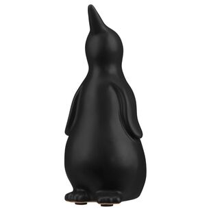 Bouclair Christmas Ceramic Penguin Black 7 x 7 x 16 cm