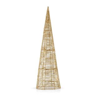 Bouclair Christmas LED Glitter Tree Gold 15 x 50 cm