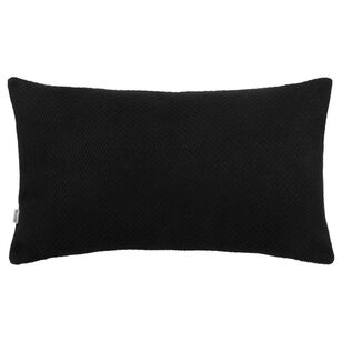 Bouclair Christmas Urban Holiday Sarita Hohoho Cushion Black 35 x 56 cm