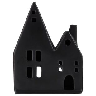 Bouclair Christmas Double Ceramic House Black 11 x 5 x 15 cm