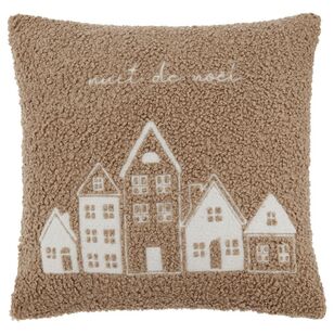 Bouclair Christmas Nima Village Cushion Natural 48 x 48 cm